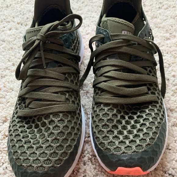 puma olive green shoes